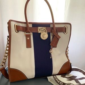 MICHAEL Michael Kors Hamilton Lrg MK Logo Tote 👜